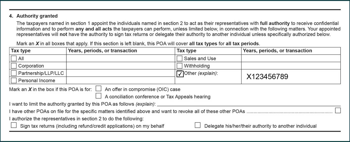 audit case number listed under years, periods, or transactions column